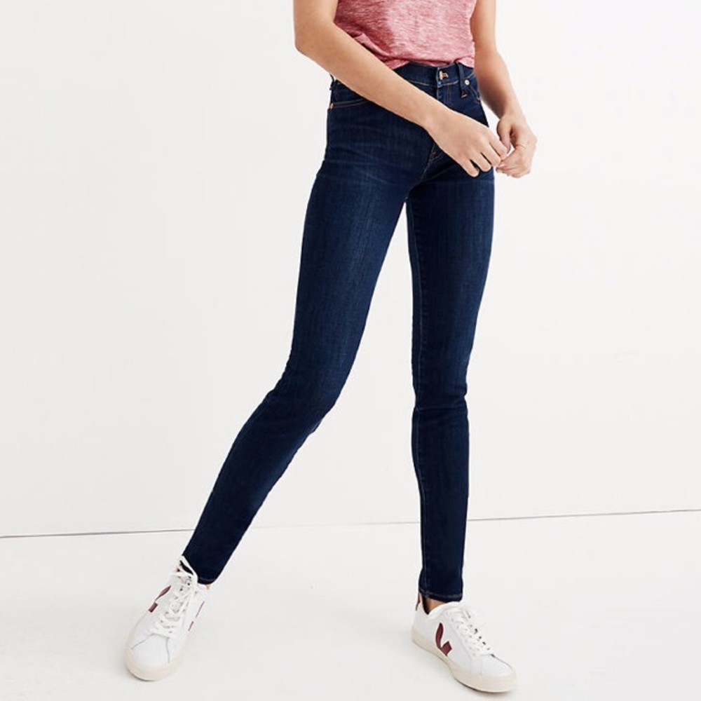 MADEWELL 9” Mid-Rise Skinny Jeans 27 TALL